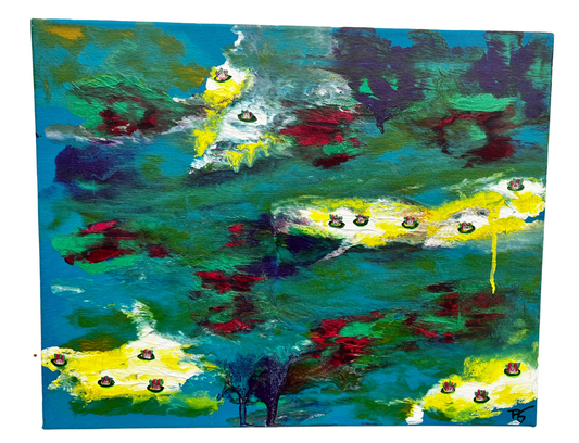 March of the Lily Pads Painting